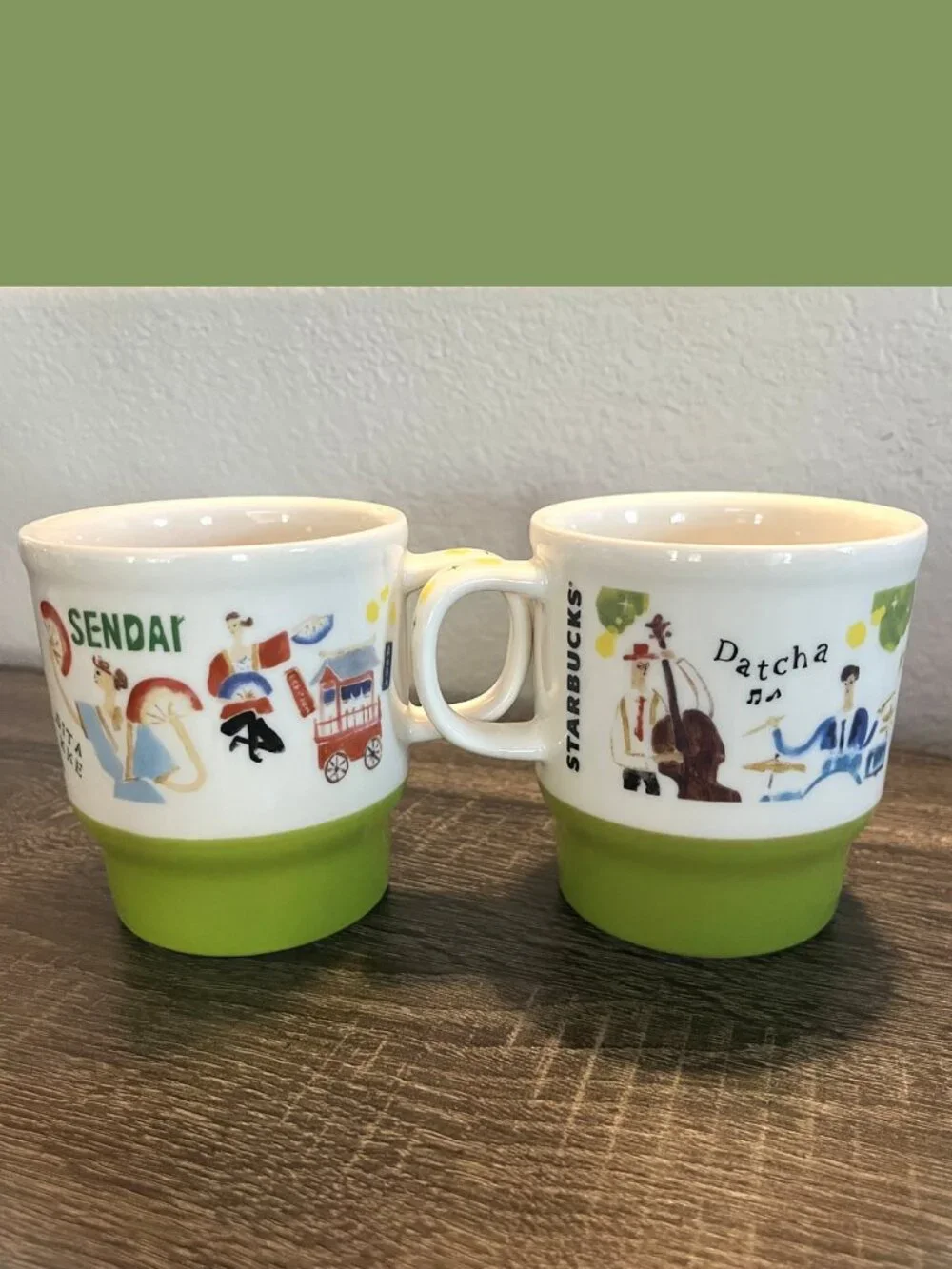 Starbucks Japan Geography Series City Sendai Mug 12oz Set of 2 - Limited Series
